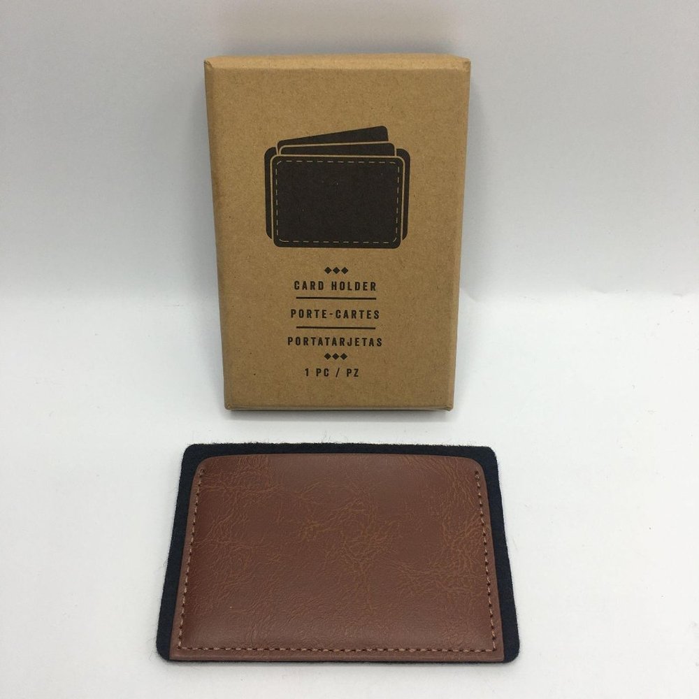 Faux Leather Credit Card Holder Wallet
